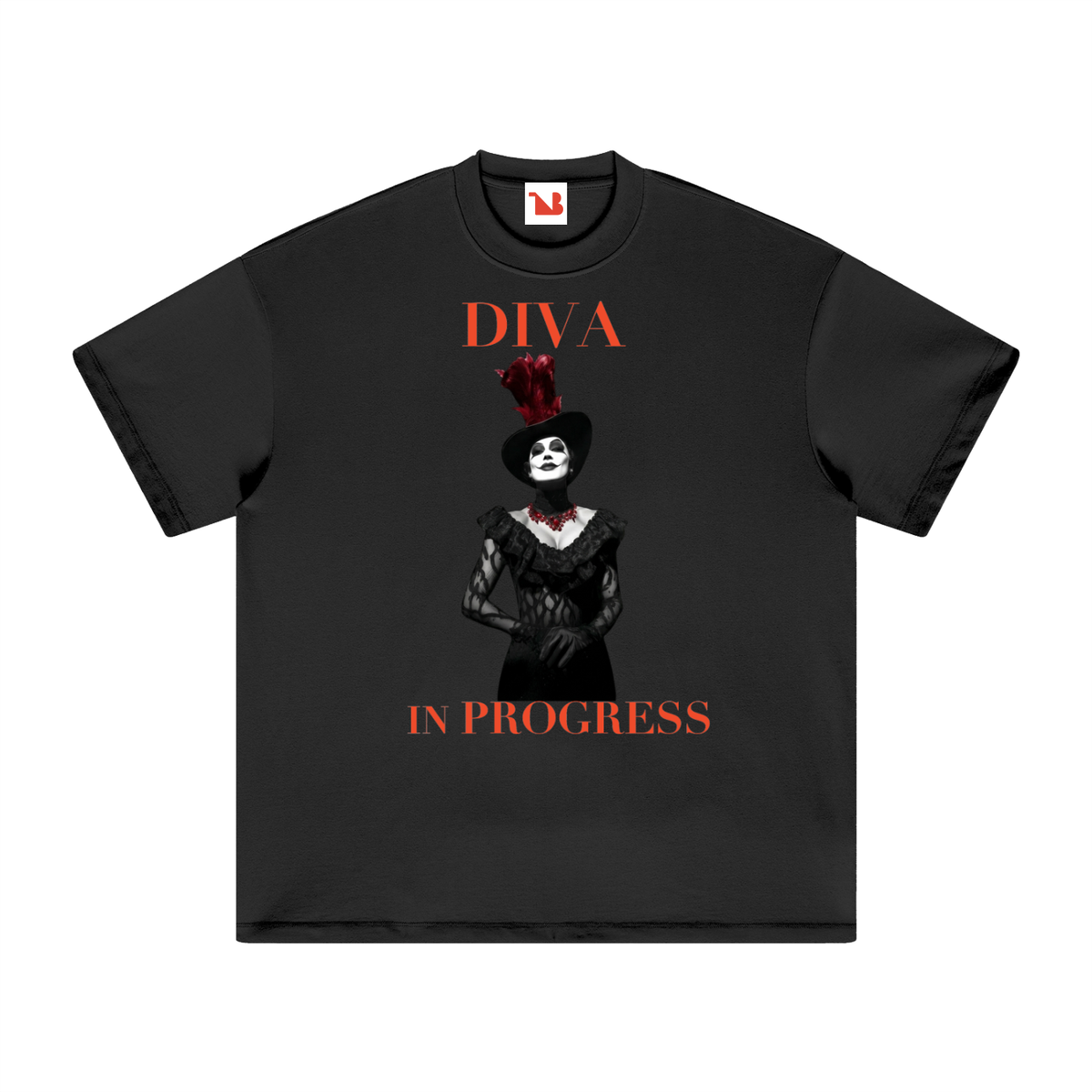 Unisex Heavyweight Oversized 100% Cotton Tee | DIVA IN PROGRESS