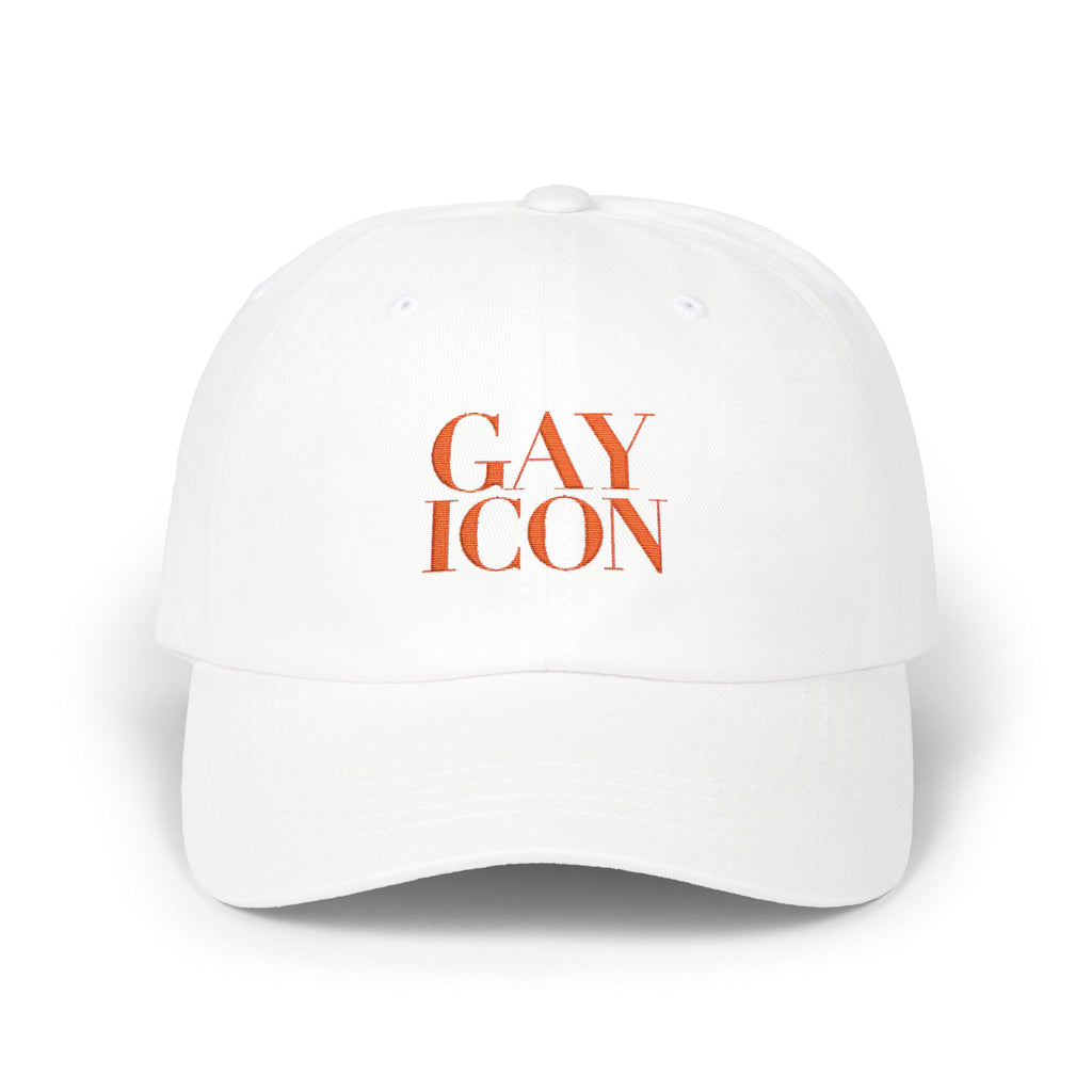 LGBTQ+ Embroidered Baseball Cap — GAY ICON | Noir Aesthetic