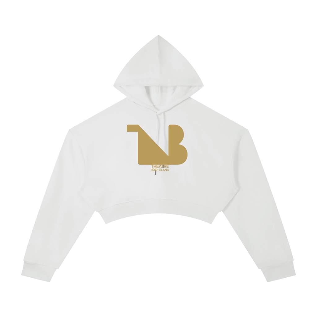 Women's Cropped Hoodie Gold Logo
