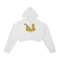 Women's Cropped Hoodie Gold Logo