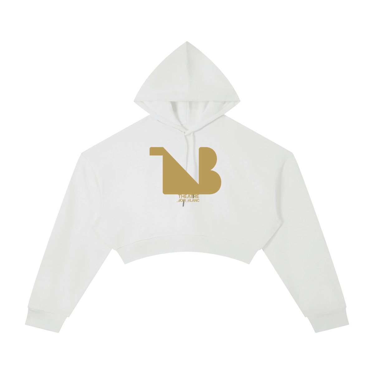 Women's Cropped Hoodie Gold Logo