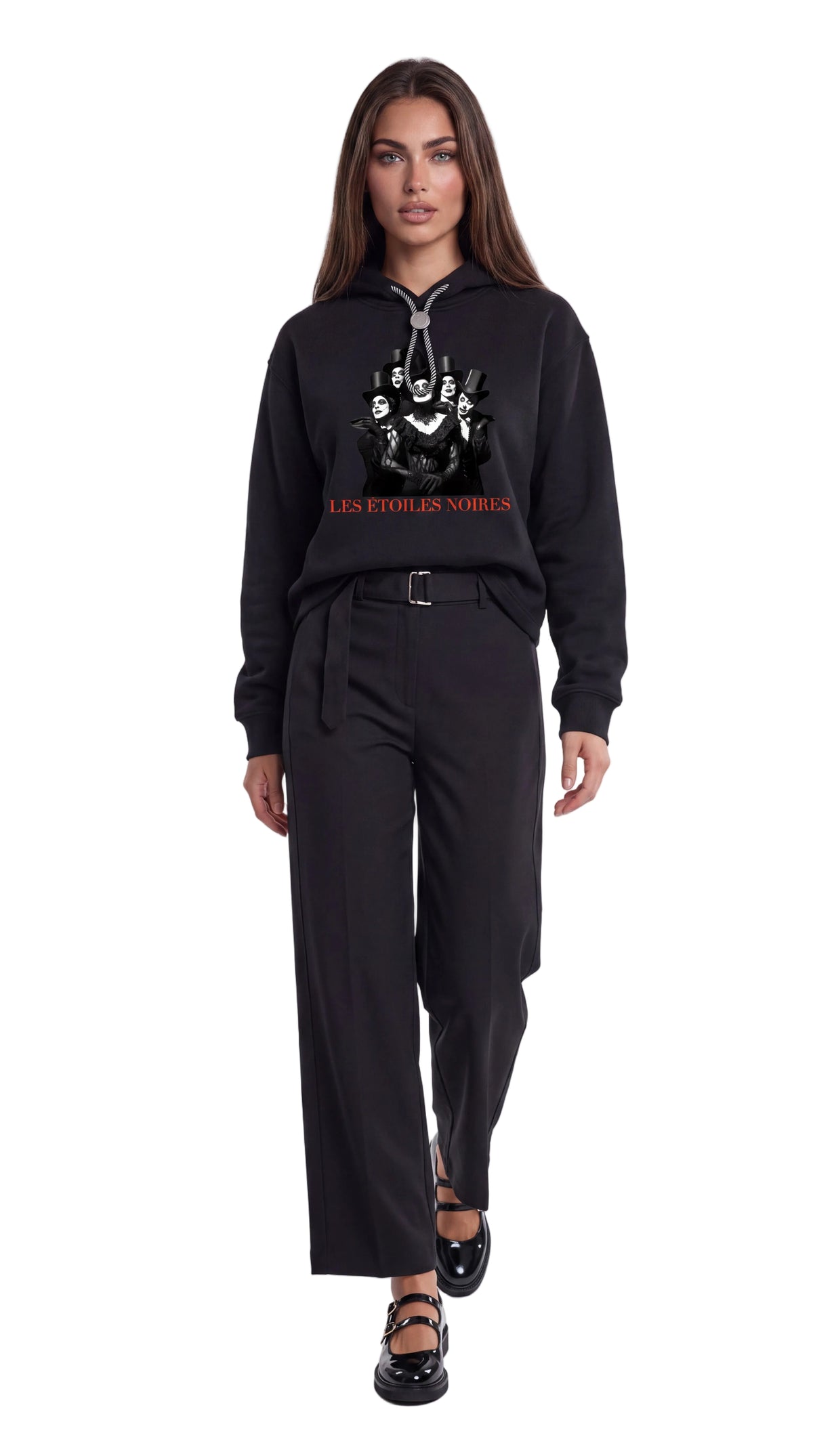 Unisex Oversized Fleece Hoodie | LES ÉTOILES NOIRES
