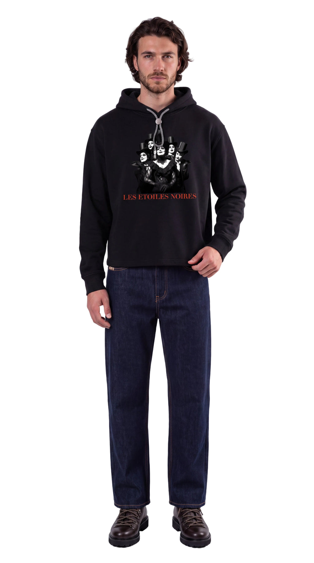 Unisex Oversized Fleece Hoodie | LES ÉTOILES NOIRES