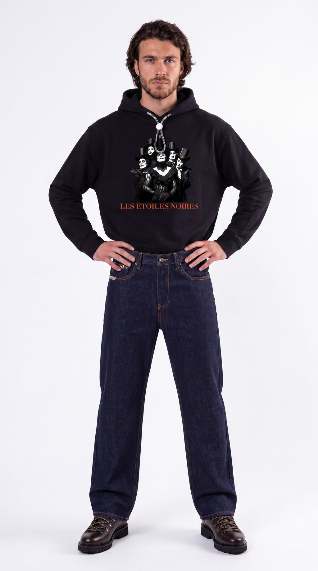 Unisex Oversized Fleece Hoodie | LES ÉTOILES NOIRES