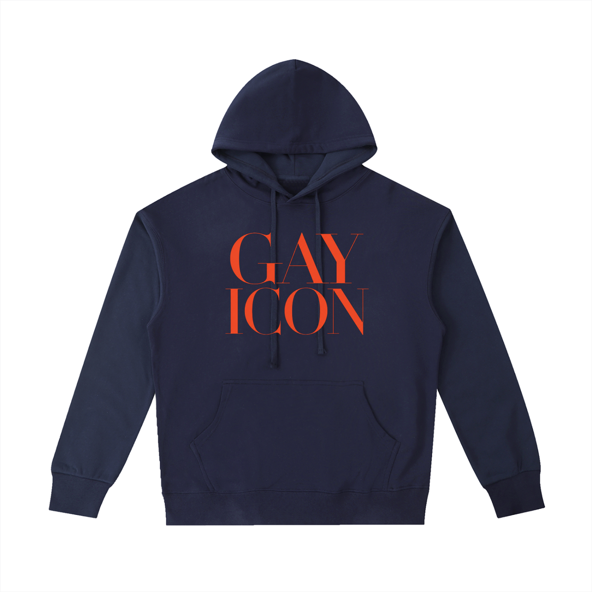 Unisex Heavyweight 100% Cotton Hoodie Red Logo
