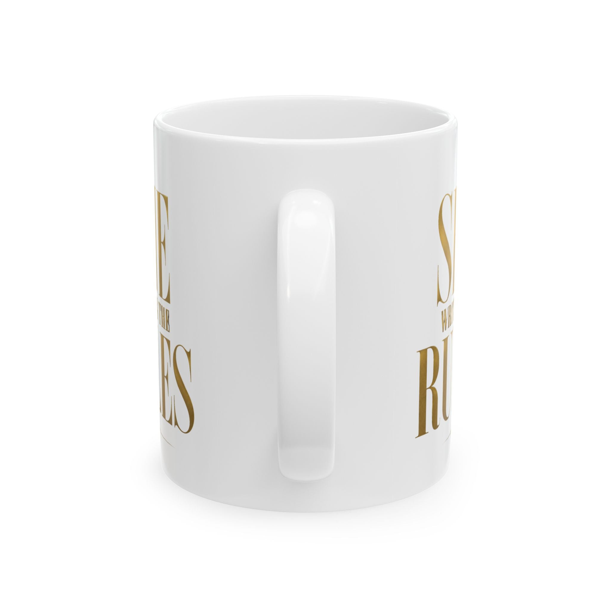 SHE WRITES THE RULES Ceramic Mug
