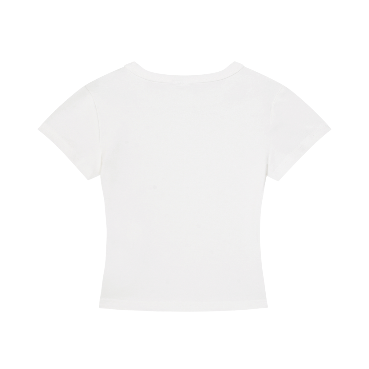 Women's Cropped Crewneck Tee Gold Logo