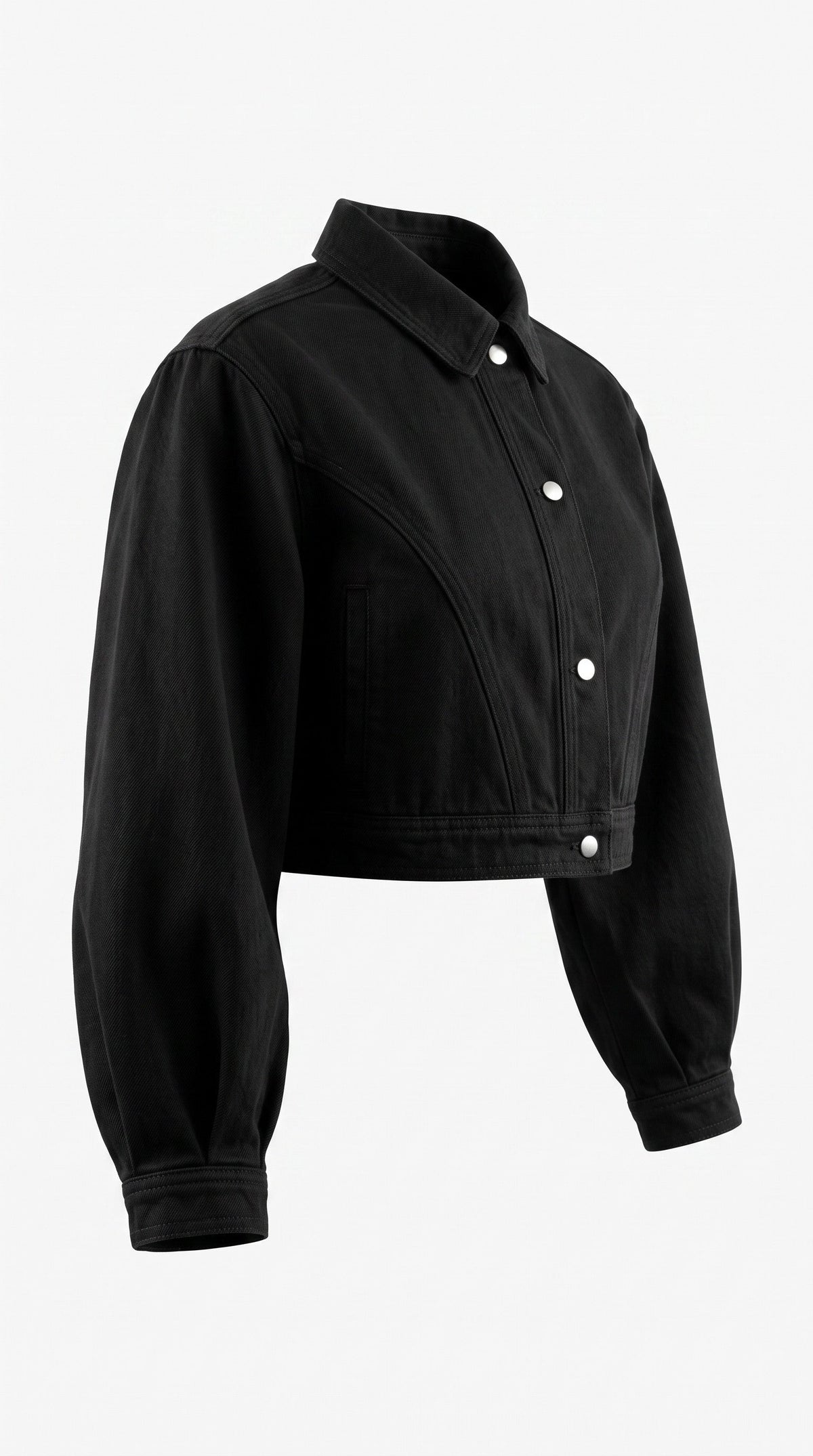 Women’s Crop Denim Jacket | LES ÉTOILES NOIRES