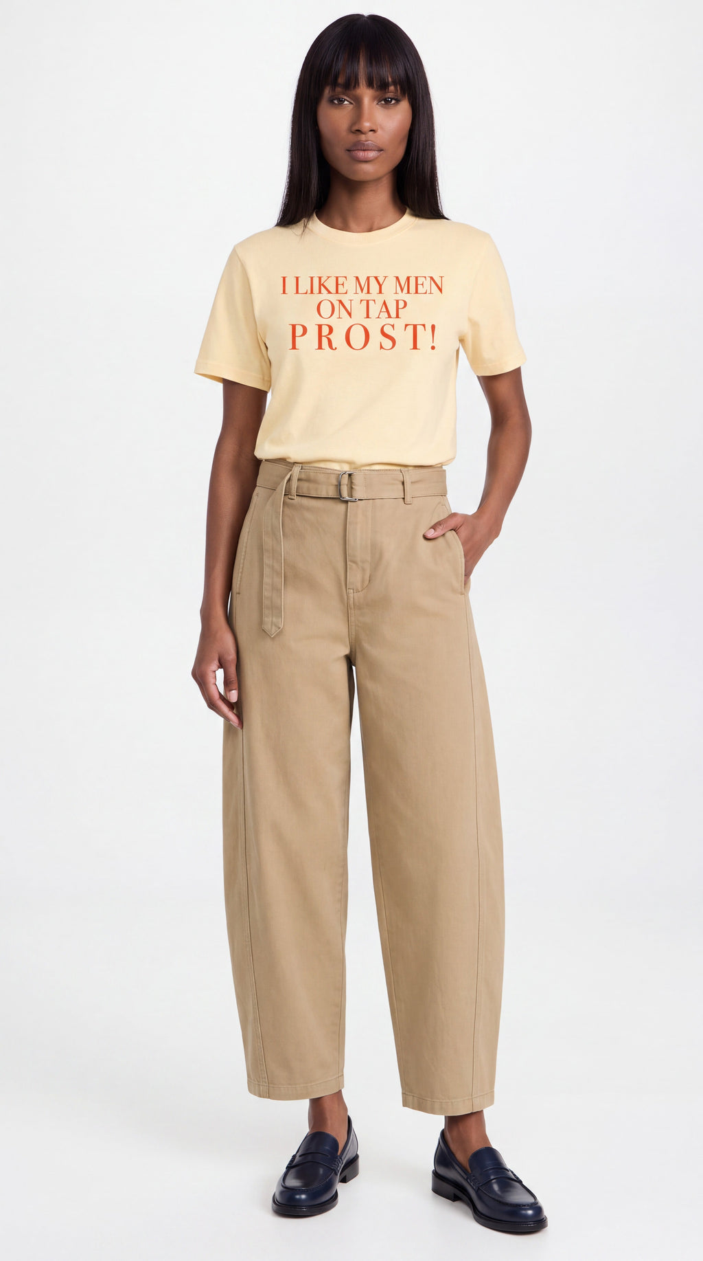 Unisex Seamless 100% Cotton Tee | I LIKE MY MEN ON TAP PROST!