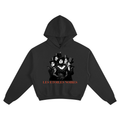 Cropped Unisex Hoodie — LES ÉTOILES NOIRES | Noir Aesthetic Streetwear
