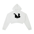 Women's Cropped Hoodie Black Logo
