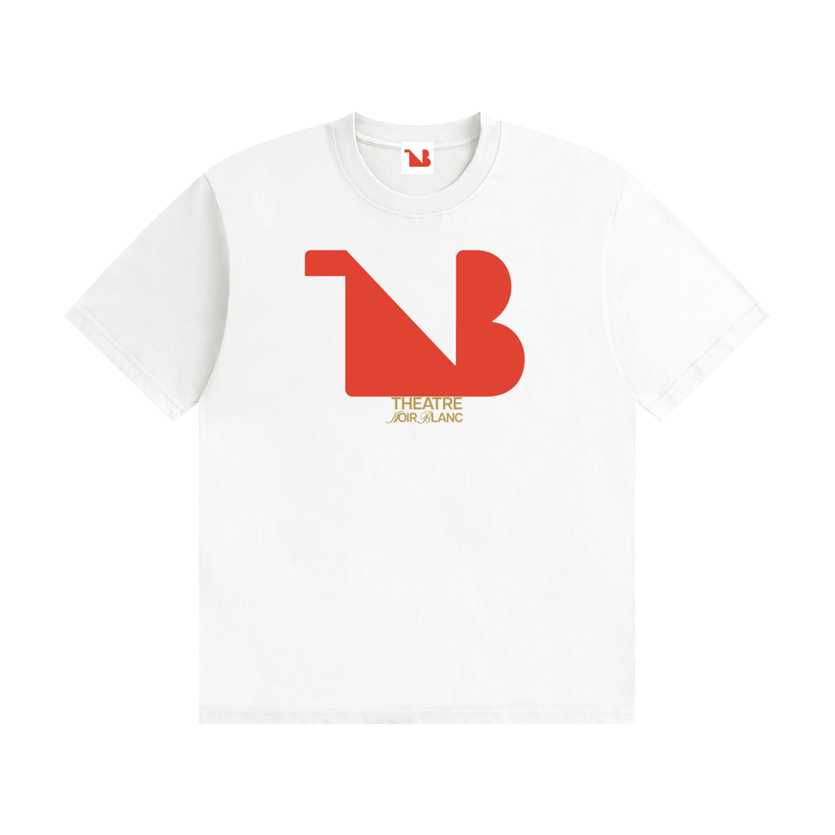 Unisex Seamless 100% Cotton Tee Red Logo
