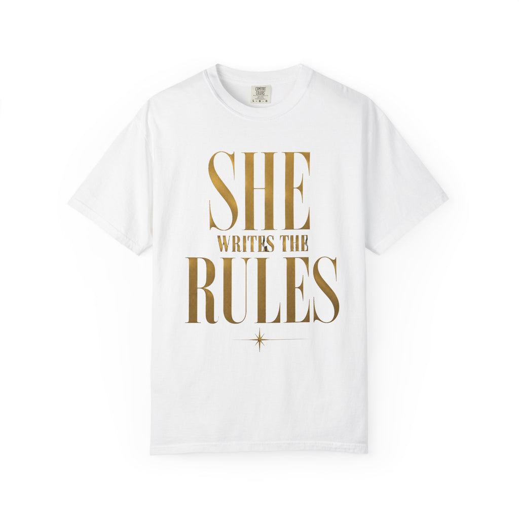 Crewneck Relaxed Fit Tee Shirt | SHE WRITES THE RULES | CONVERSATION COLLECTION