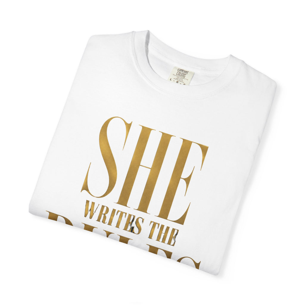 Crewneck Relaxed Fit Tee Shirt | SHE WRITES THE RULES | CONVERSATION COLLECTION