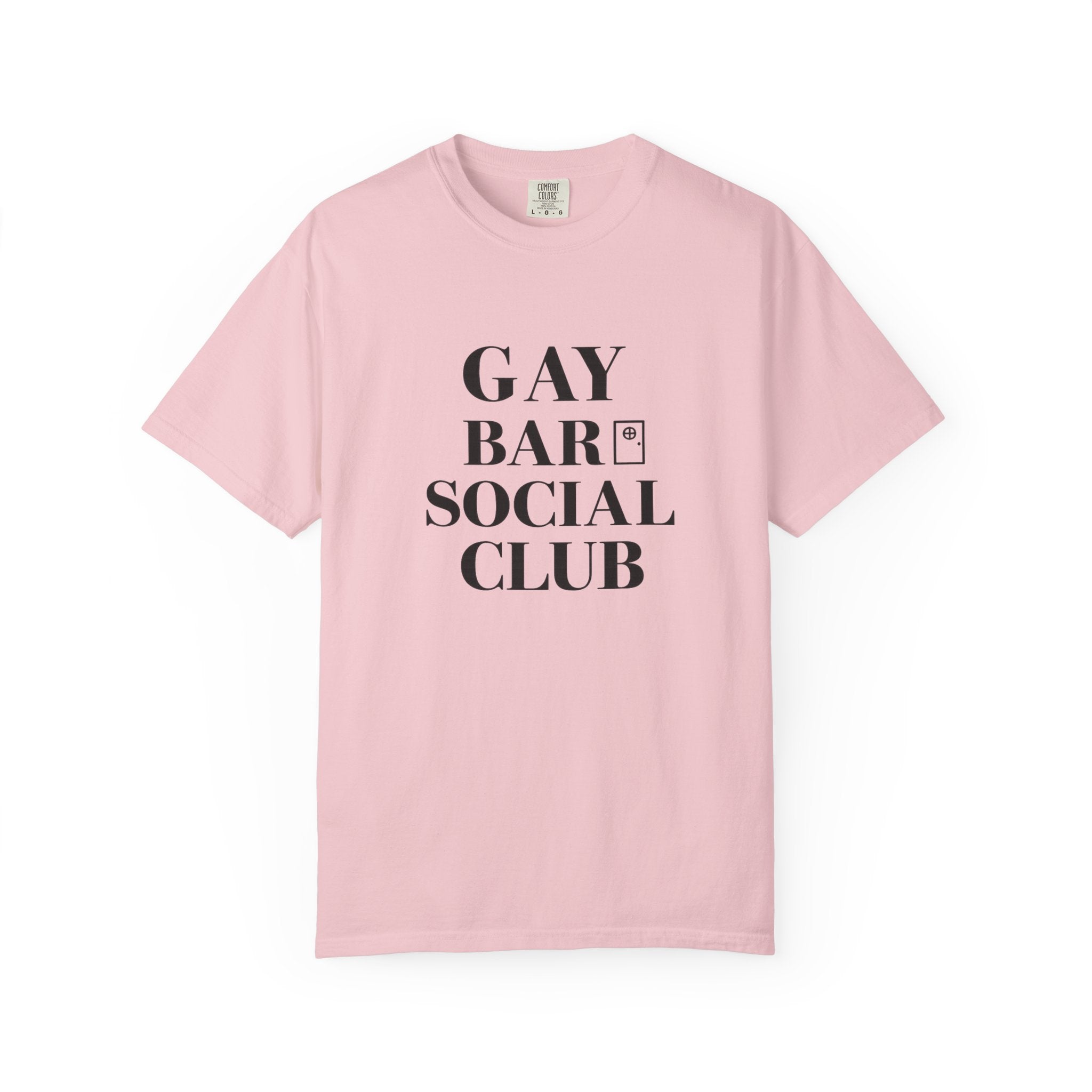 Crewneck Relaxed Fit Tee Shirt |GAY BAR SOCIAL CLUB | CONVERSATION COLLECTION