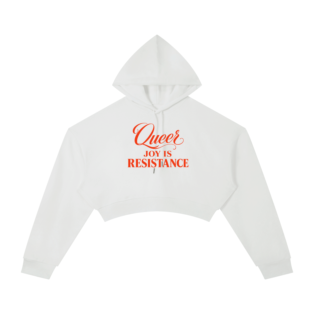 Women's Cropped Hoodie | QUEER JOY IS RESISTANCE