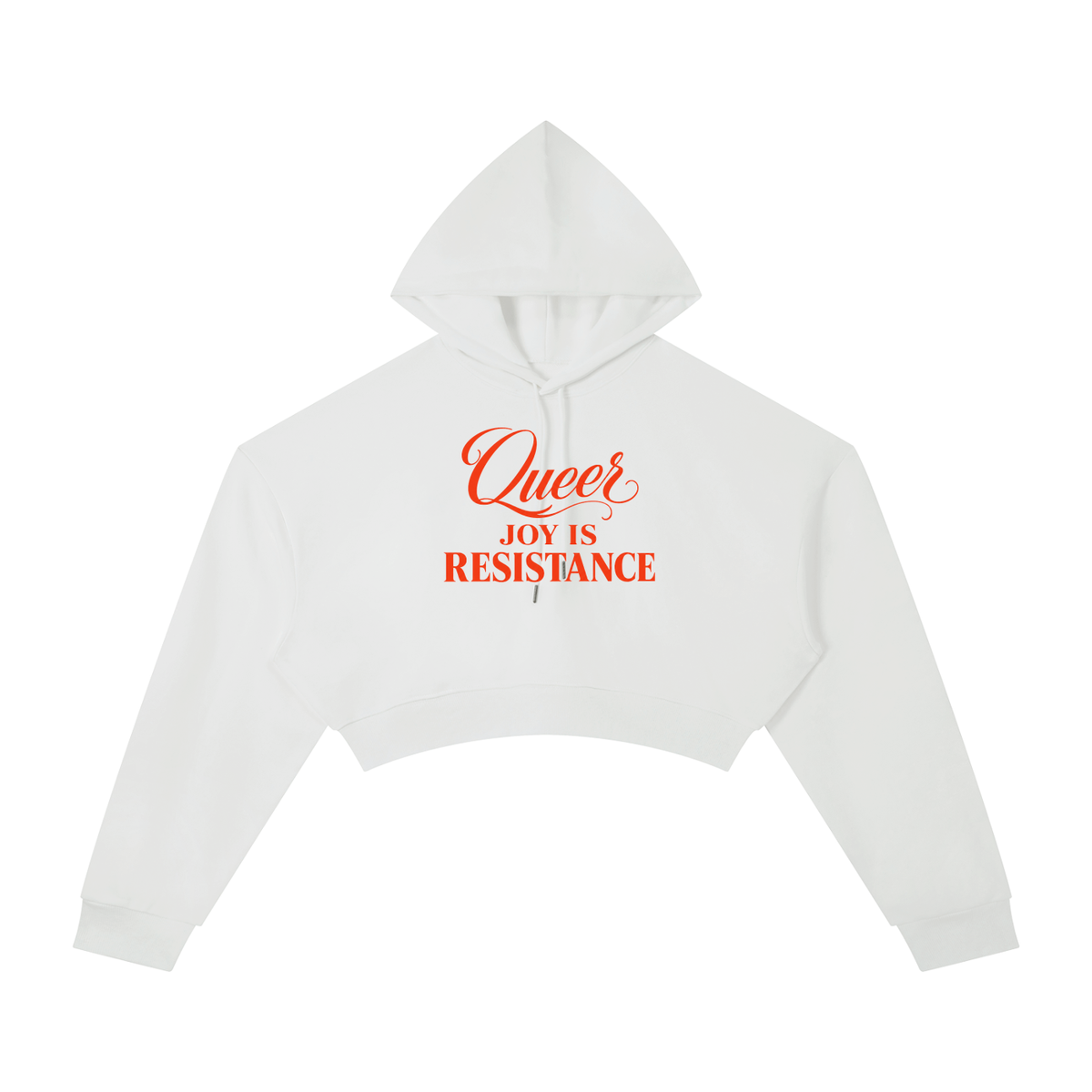 Women's Cropped Hoodie | QUEER JOY IS RESISTANCE