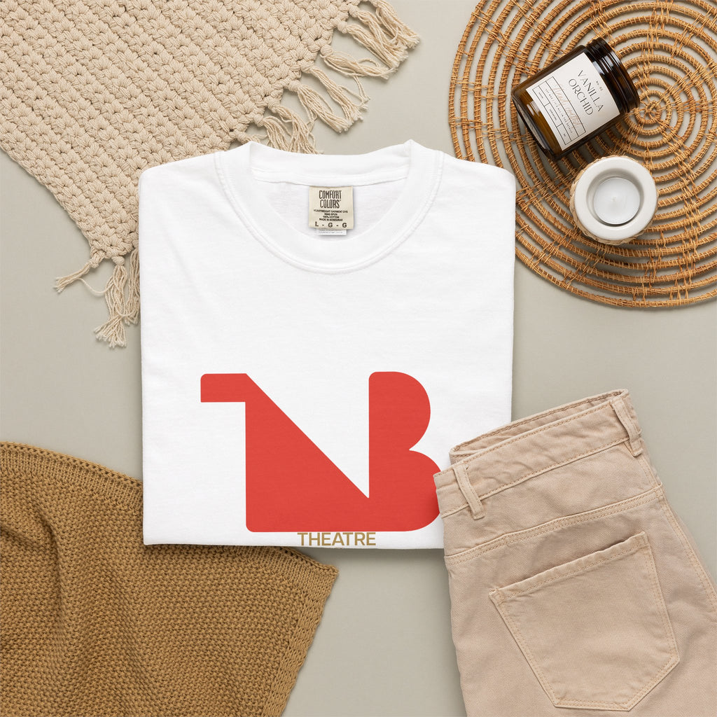 Crewneck Relaxed Fit Tee Shirts | THEATRE NOIR BLANC | Reg Logo