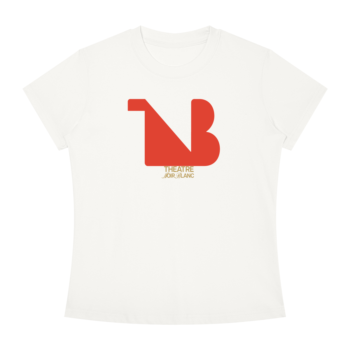 Women's Slim Fit Crewneck Tee Red Logo