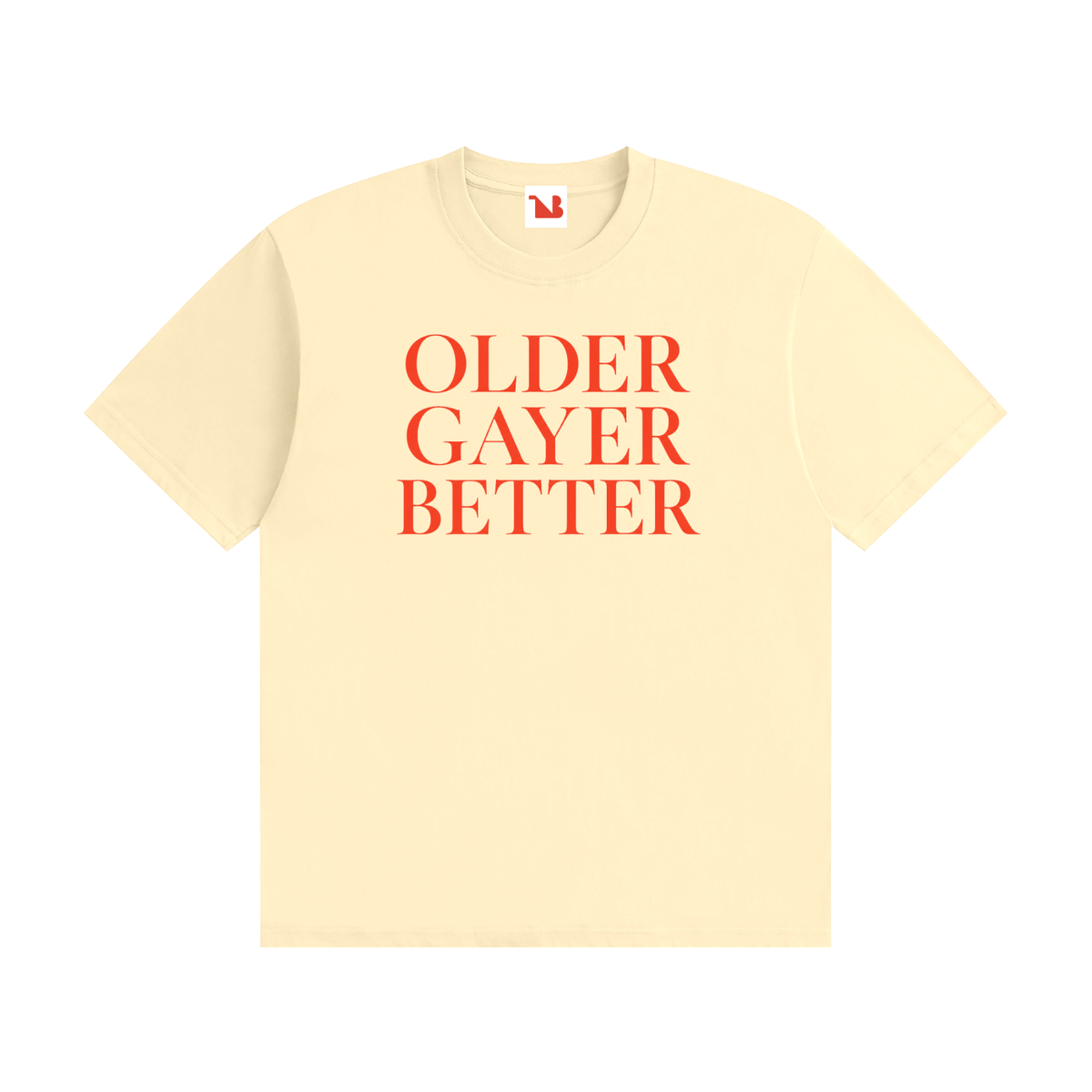 Unisex Seamless 100% Cotton Tee | OLDER GAYER BETTER