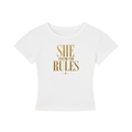 Women's Cropped Crewneck Tee  | SHE WRITES THE RULES