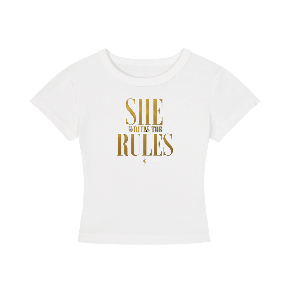 Women's Cropped Crewneck Tee  | SHE WRITES THE RULES