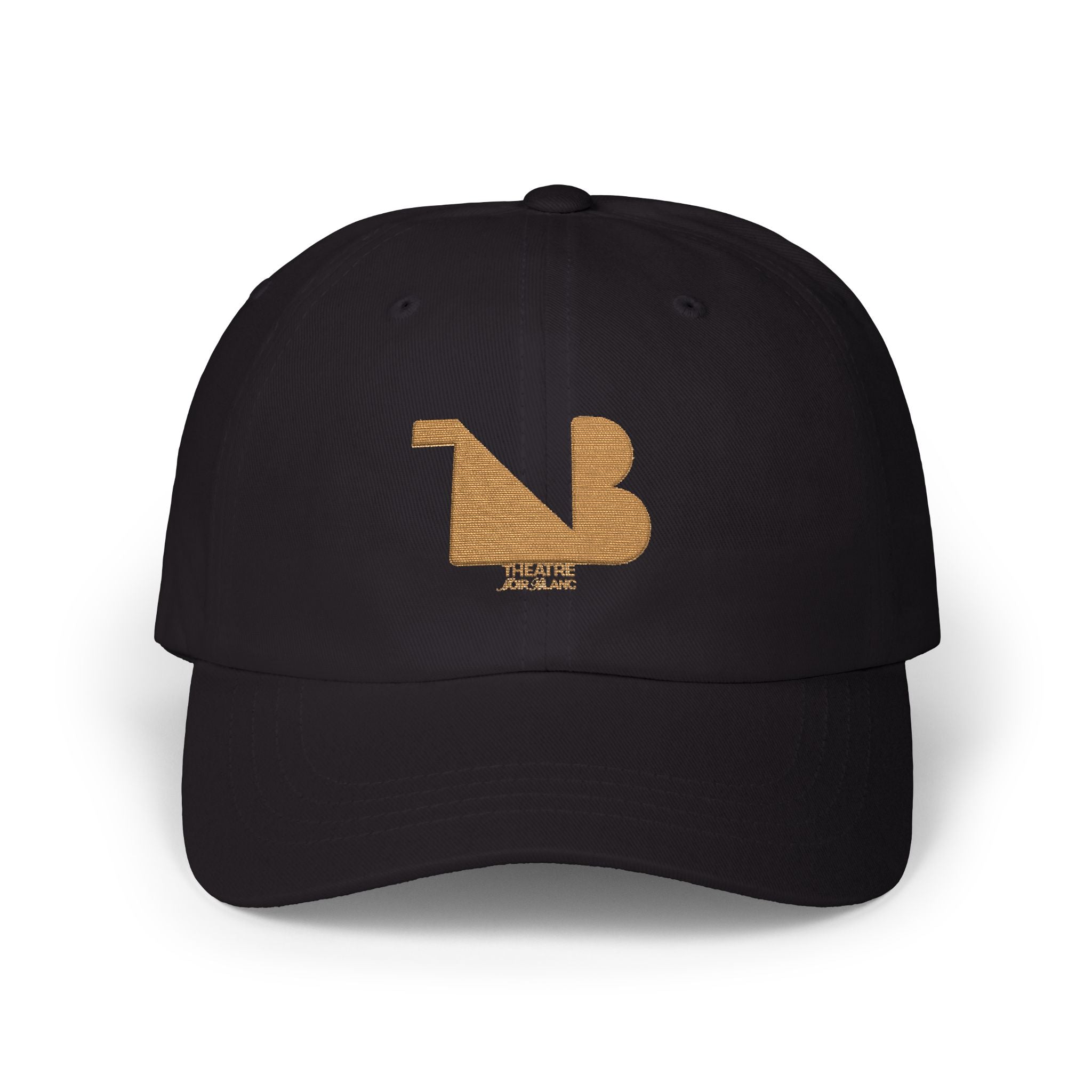 Theatre Noir Blanc Embroidered Baseball Cap — Gold Logo | Limited Edition