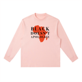 Unisex Loose Fit Long-Sleeve Crewneck Tee | BLACK DOESN'T APOLOGIZE