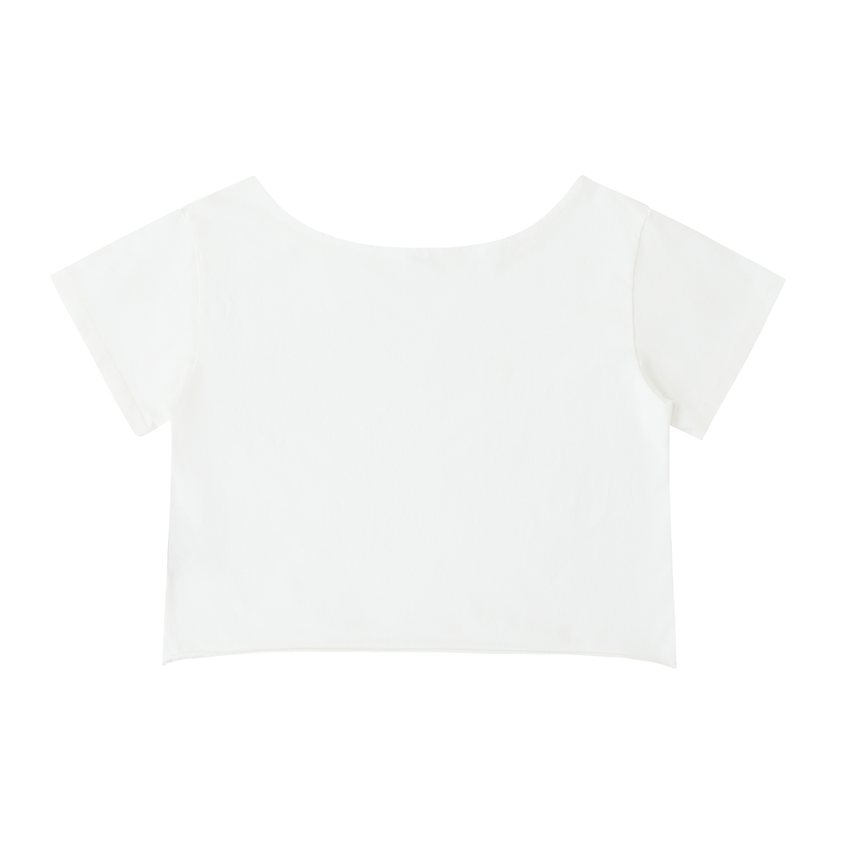 Off-Shoulder Rolled Hem Cotton T-Shirt |QUEER JOY IS RESISTANCE