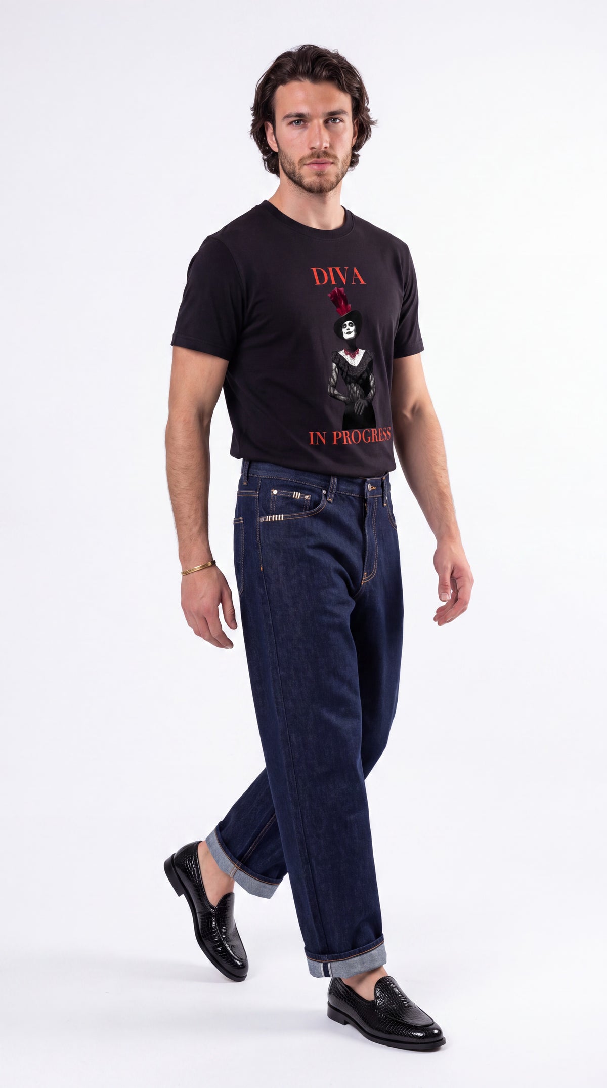 Unisex Slim Fit Heavyweight Tee | DIVA IN PROGRESS