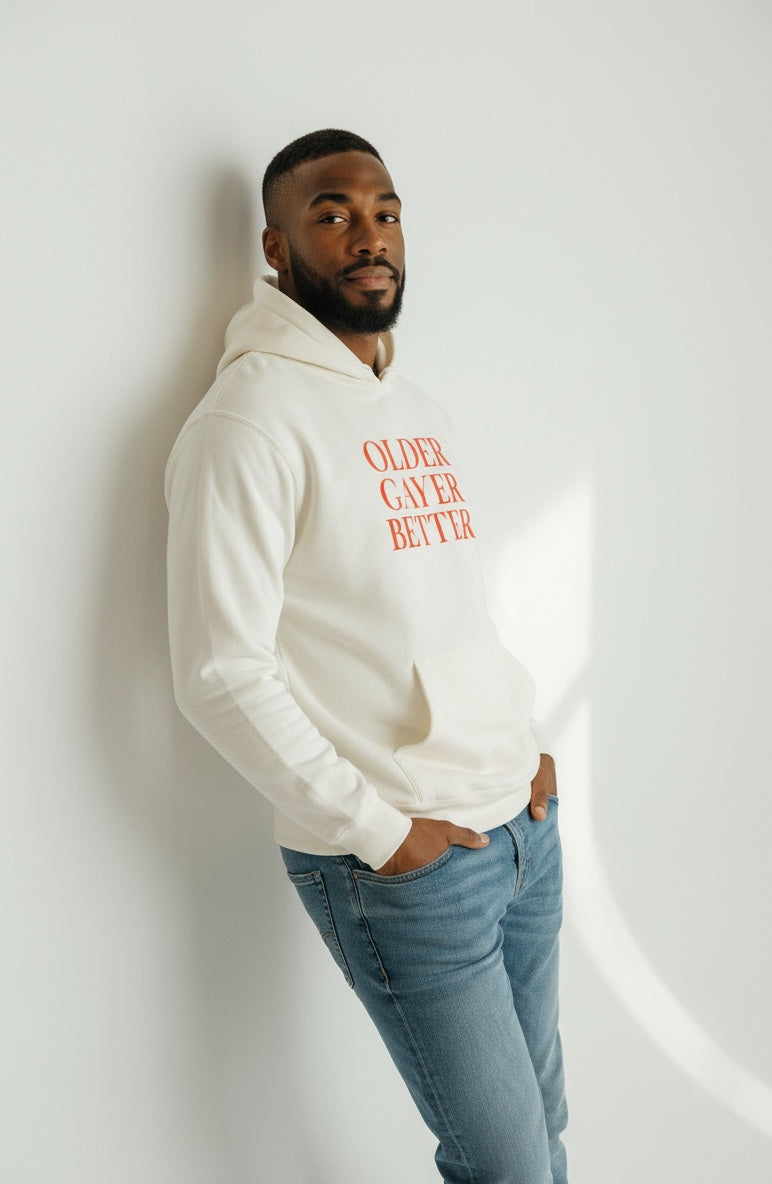 Hoodie Unisex |OLDER GAYER BETTER | GAY ICON COLLECTION