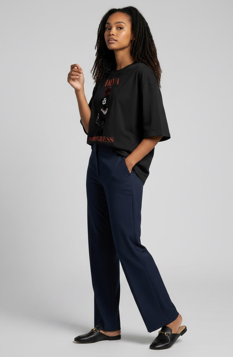 Oversized One-Piece Boxy Tee — DIVA IN PROGRESS | Statement Streetwear