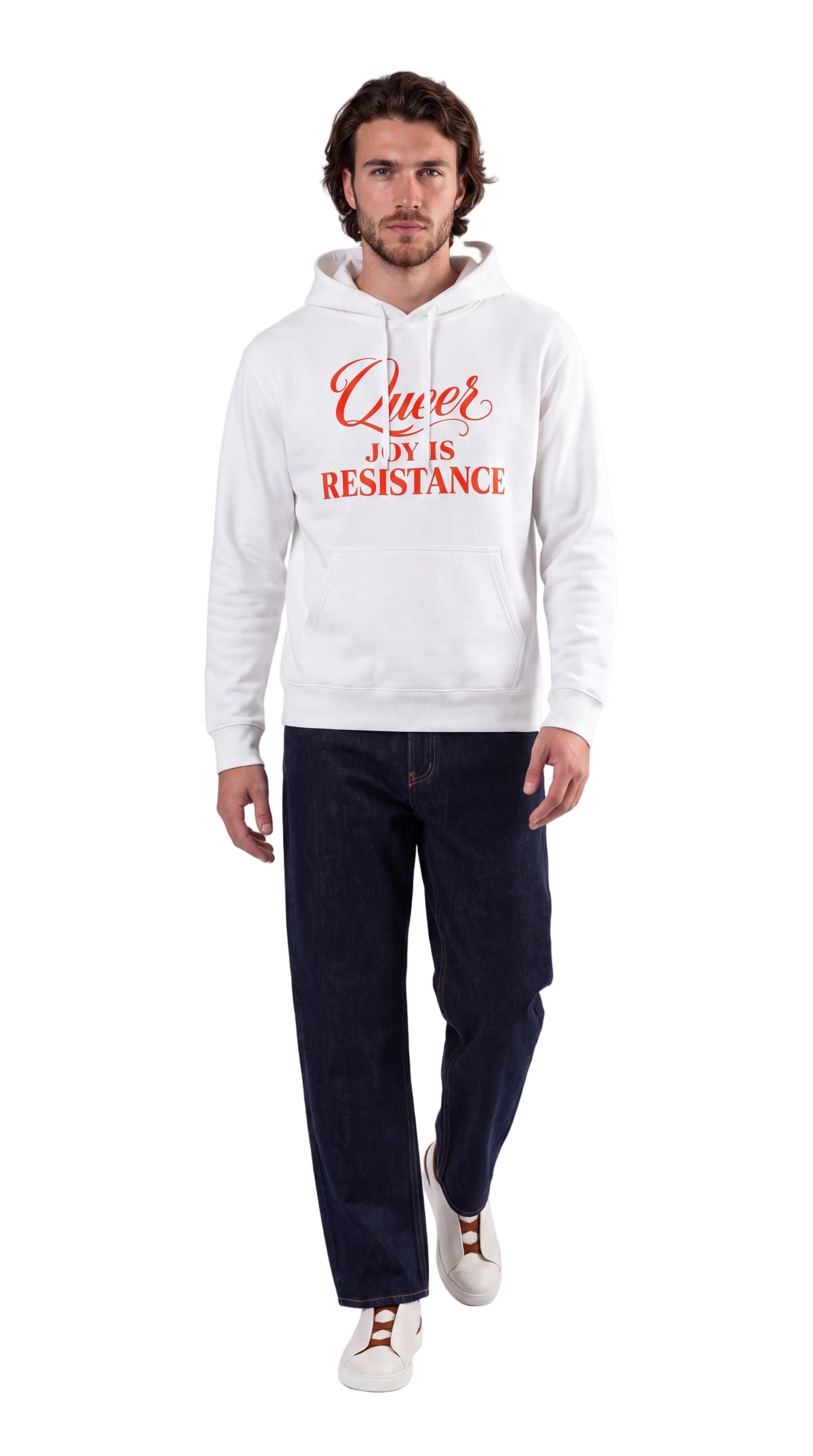 Unisex Heavyweight 100% Cotton Hoodie | QUEER JOY IS RESISTANCE