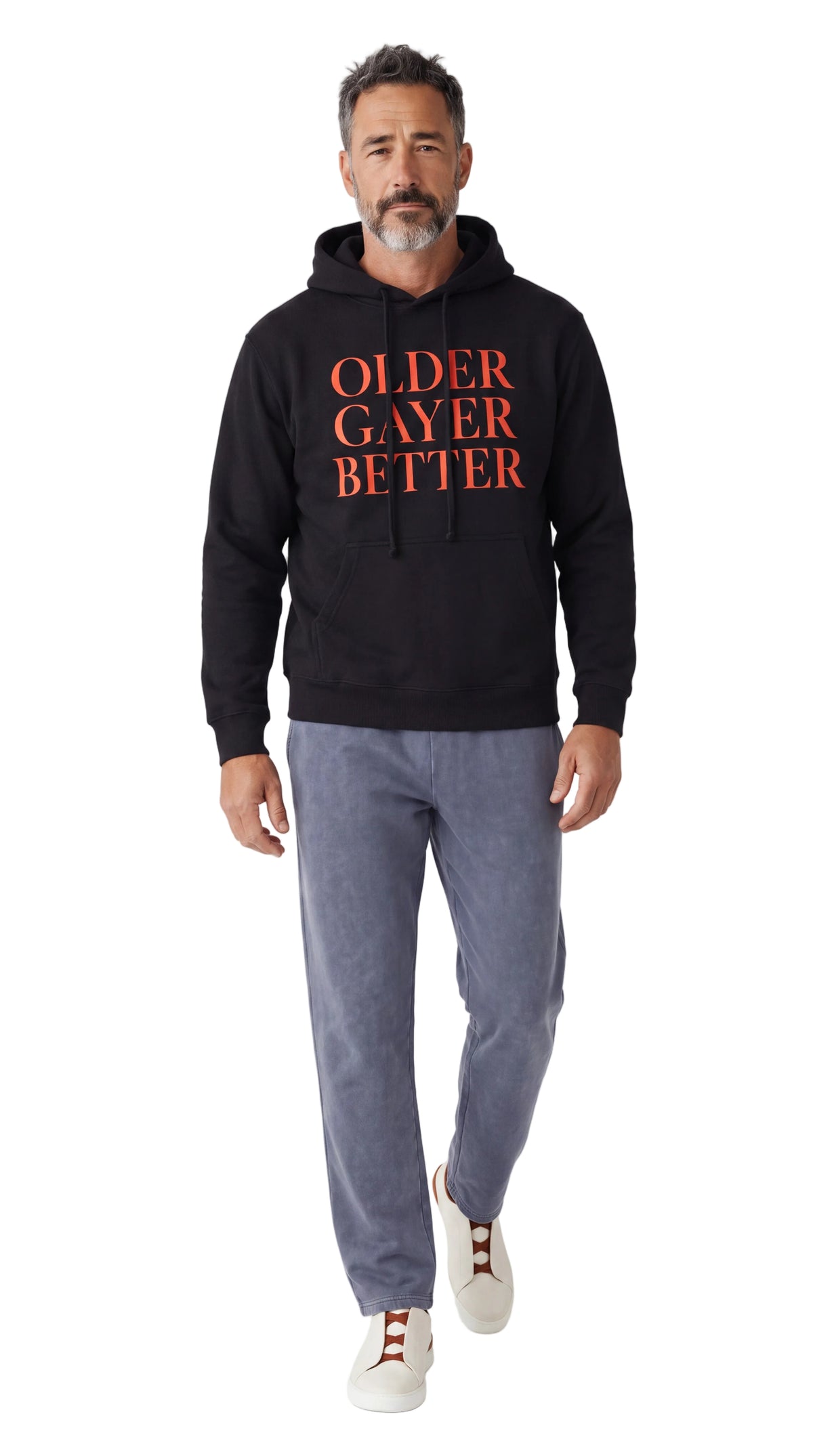 Unisex Heavyweight 100% Cotton Hoodie | OLDER GAYER BETTER