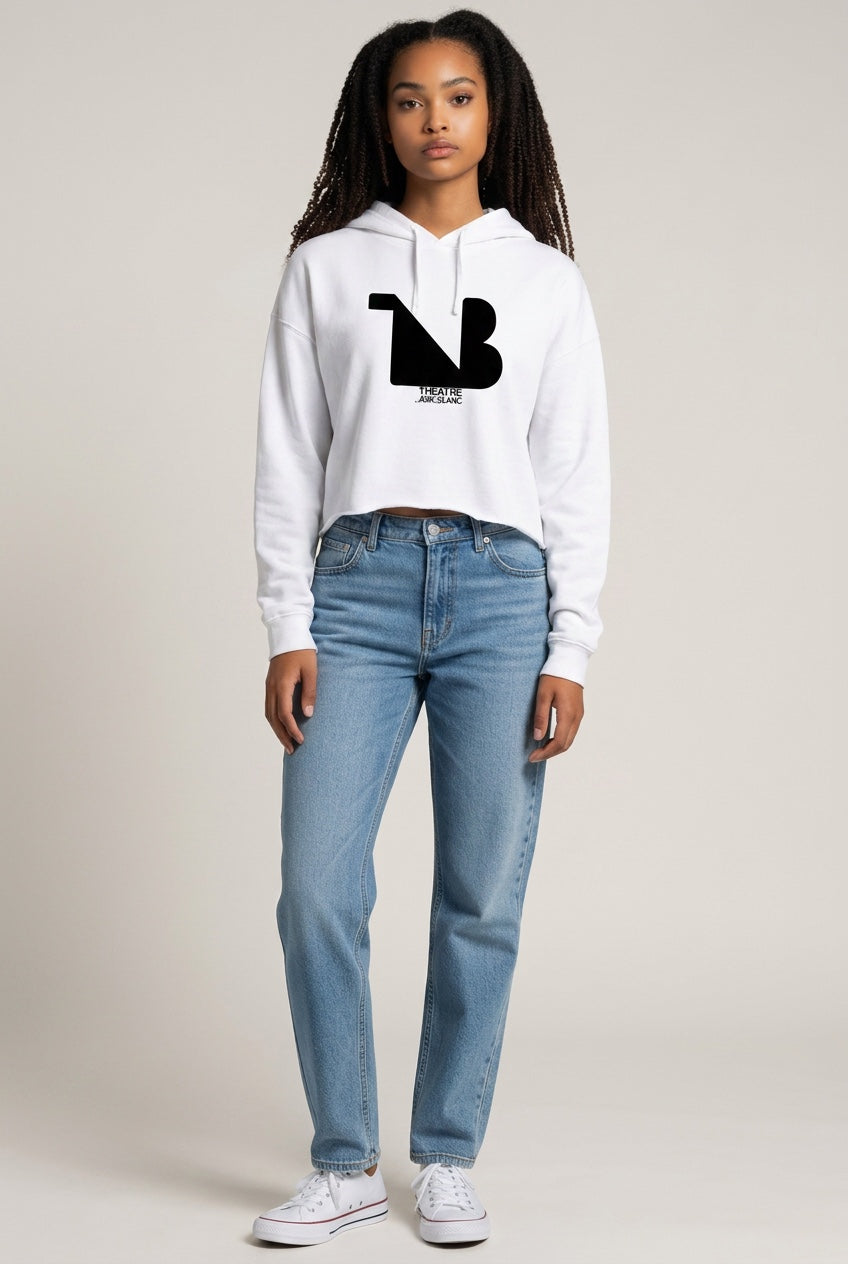 THEATRE NOIR BLANC Women's Signature Cropped Hoodie