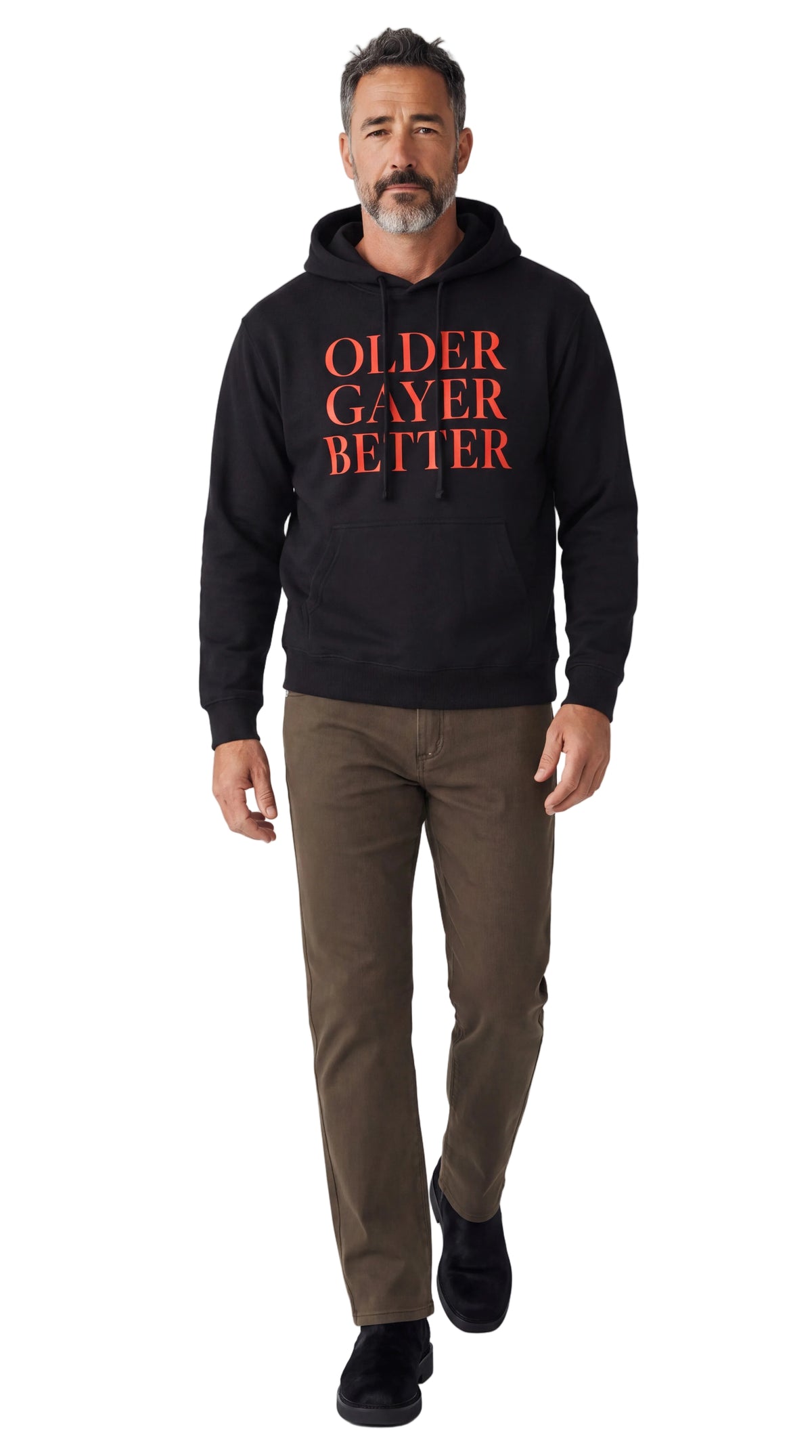 Unisex Heavyweight 100% Cotton Hoodie | OLDER GAYER BETTER
