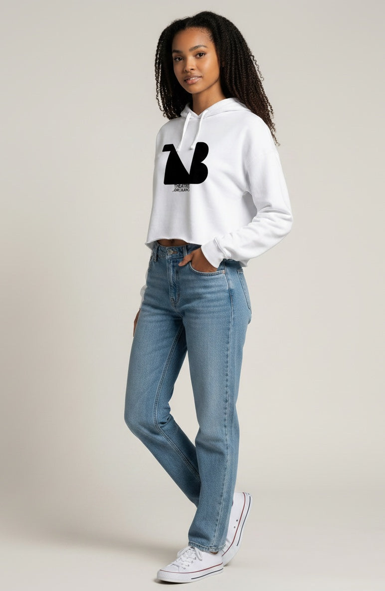 THEATRE NOIR BLANC Damen Signature Cropped Hoodie