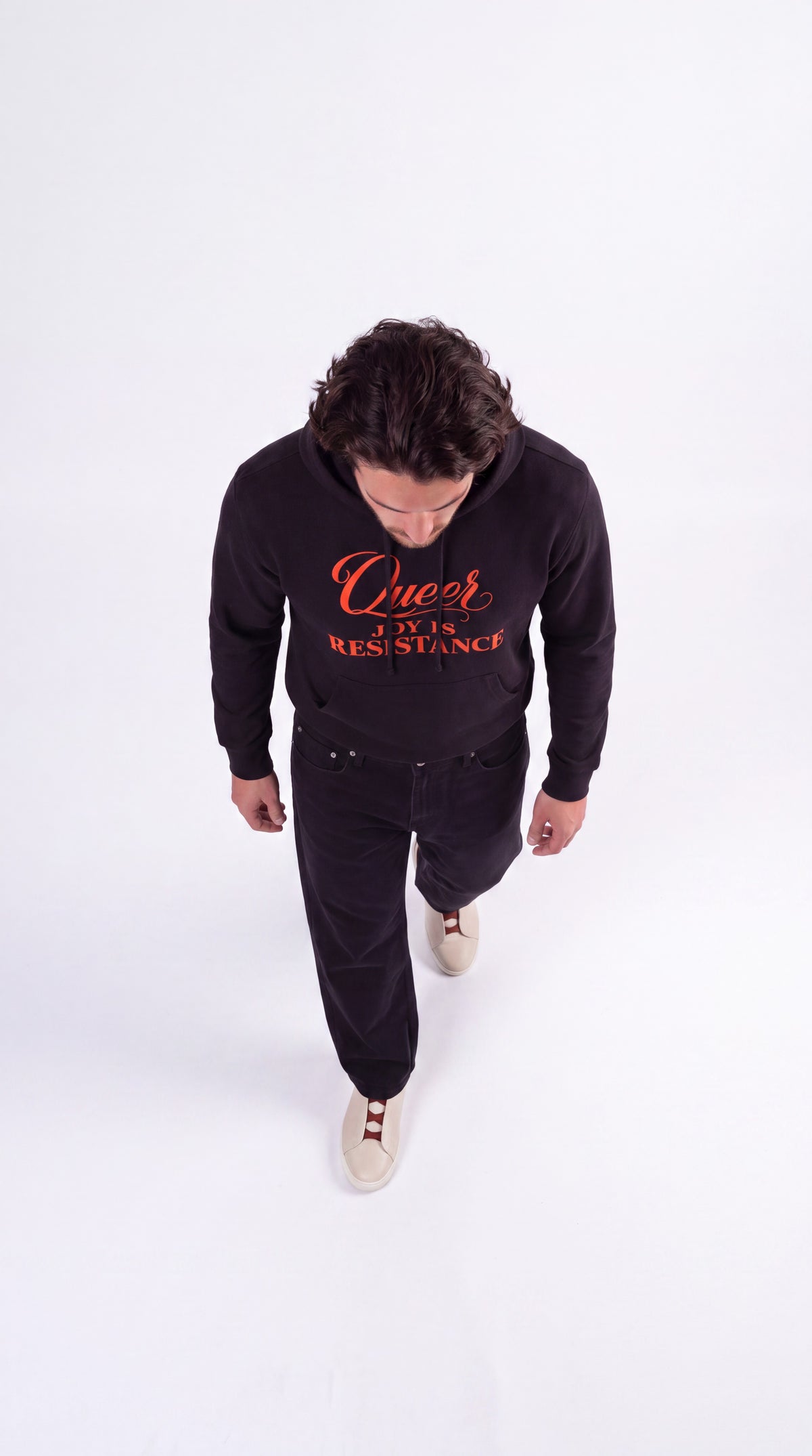 Unisex Heavyweight 100% Cotton Hoodie | QUEER JOY IS RESISTANCE