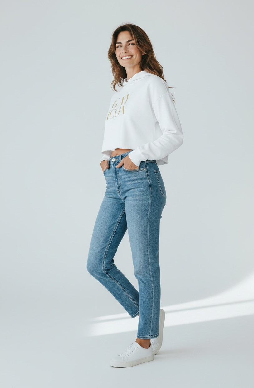 Cropped Women's Hoodie | GAY ICON | GAY ICON COLLECTION