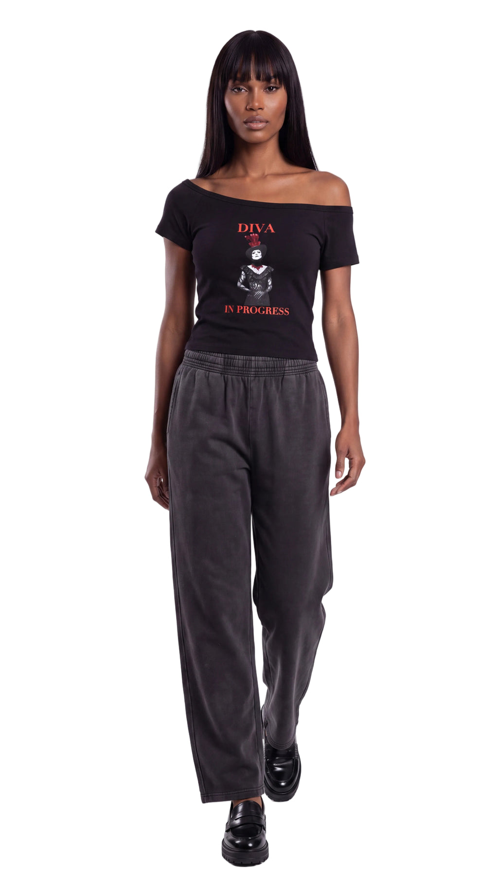 Women’s Off-the-Shoulder Tee | DIVA IN PROGRESS