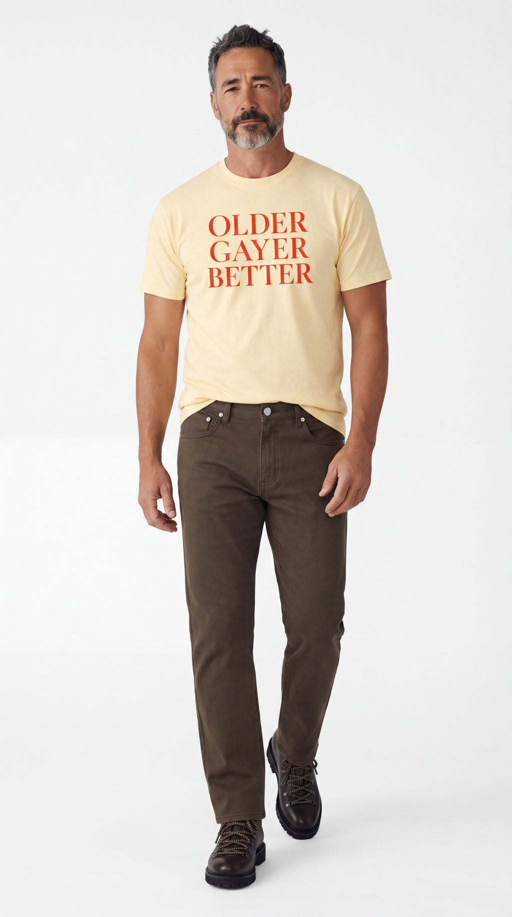 Unisex Seamless 100% Cotton Tee | OLDER GAYER BETTER
