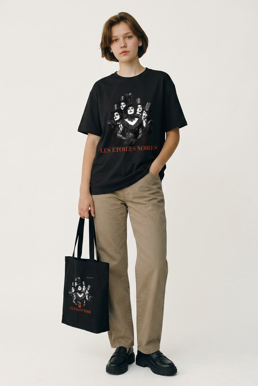 Earth Tone Heavyweight Tee — LES ÉTOILES NOIRES | Noir Aesthetic