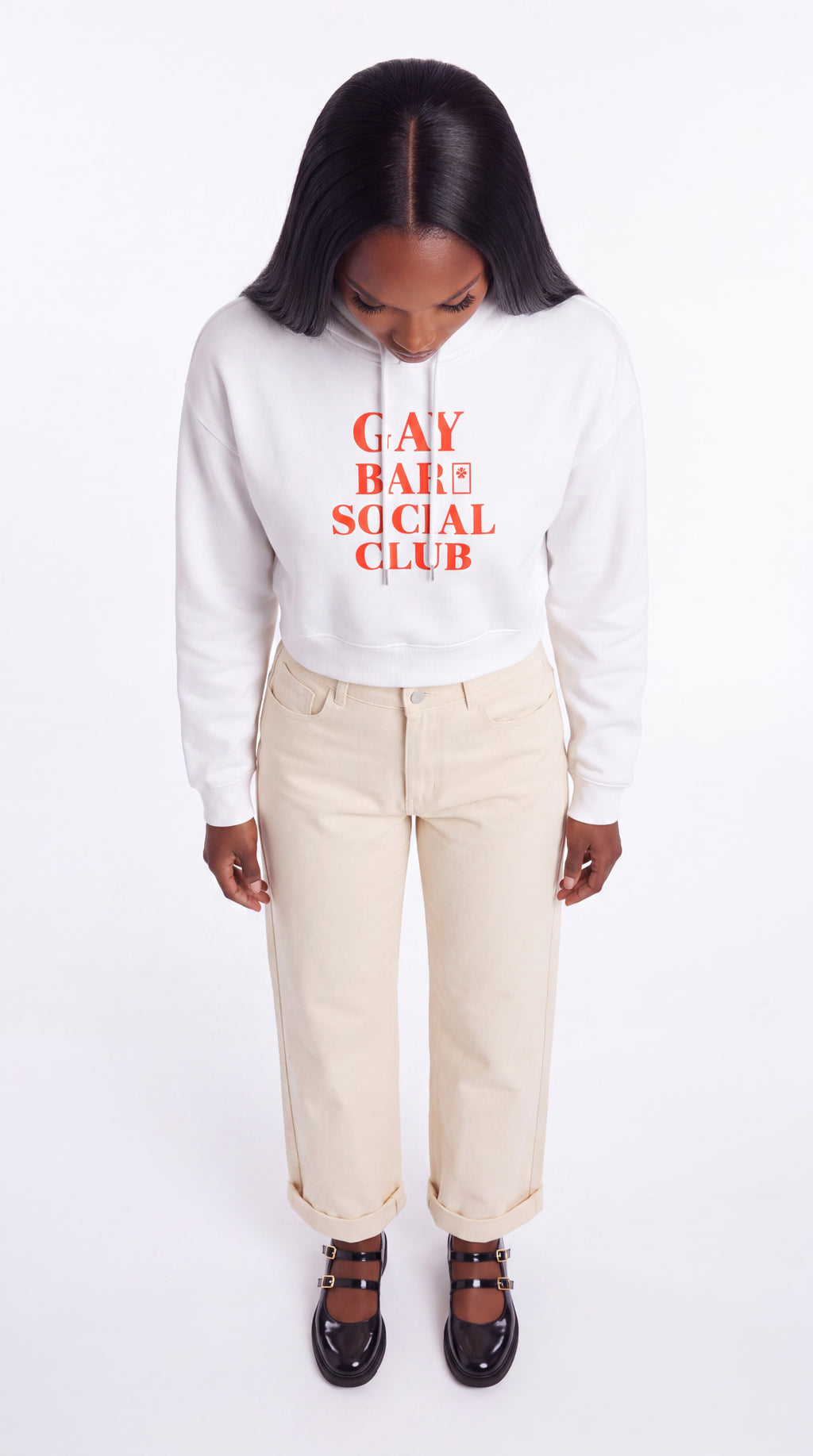Women's Cropped Hoodie | GAY BAR SOCIAL CLUB
