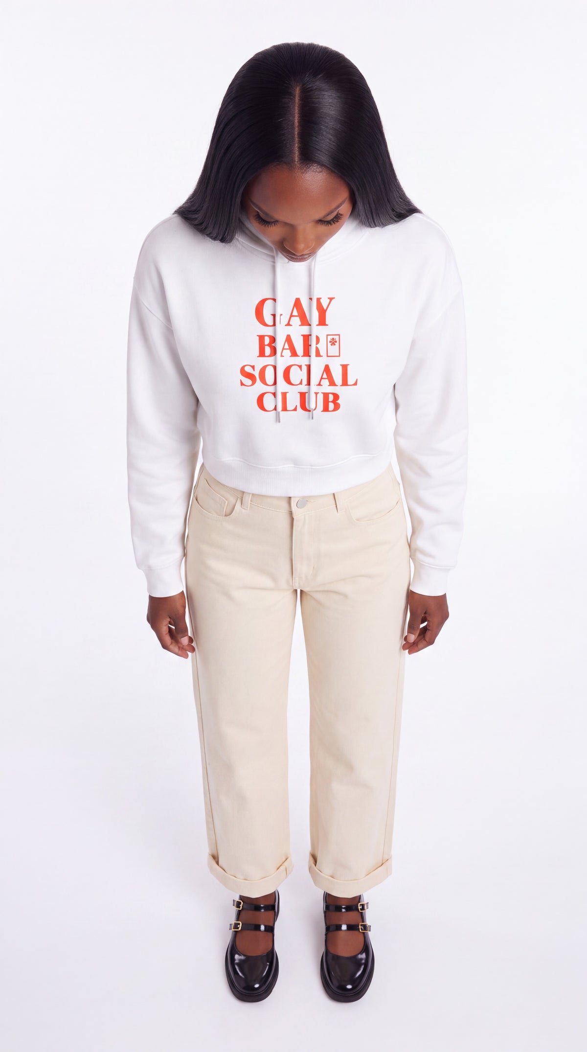 Women's Cropped Hoodie | GAY BAR SOCIAL CLUB