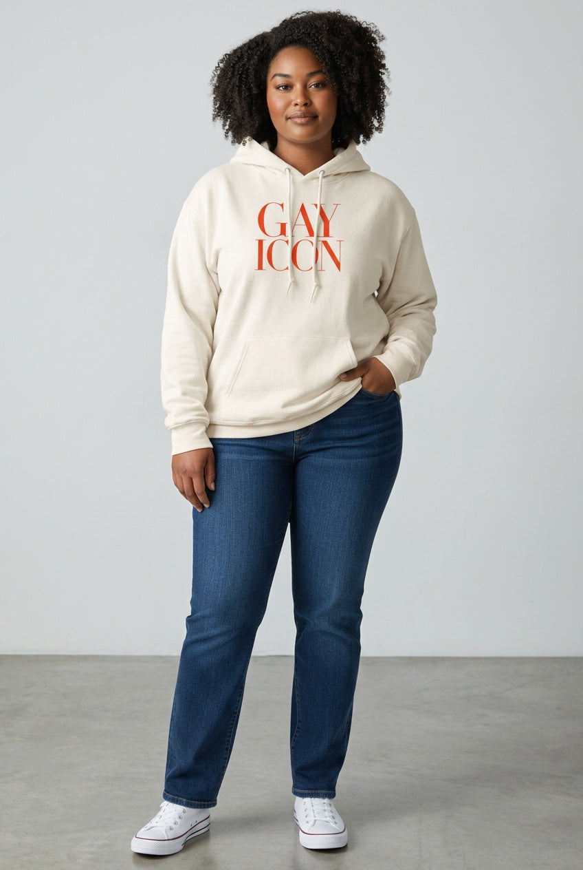 Bold LGBTQ+ Statement Hoodie | GAY ICON | GAY ICON COLLECTION