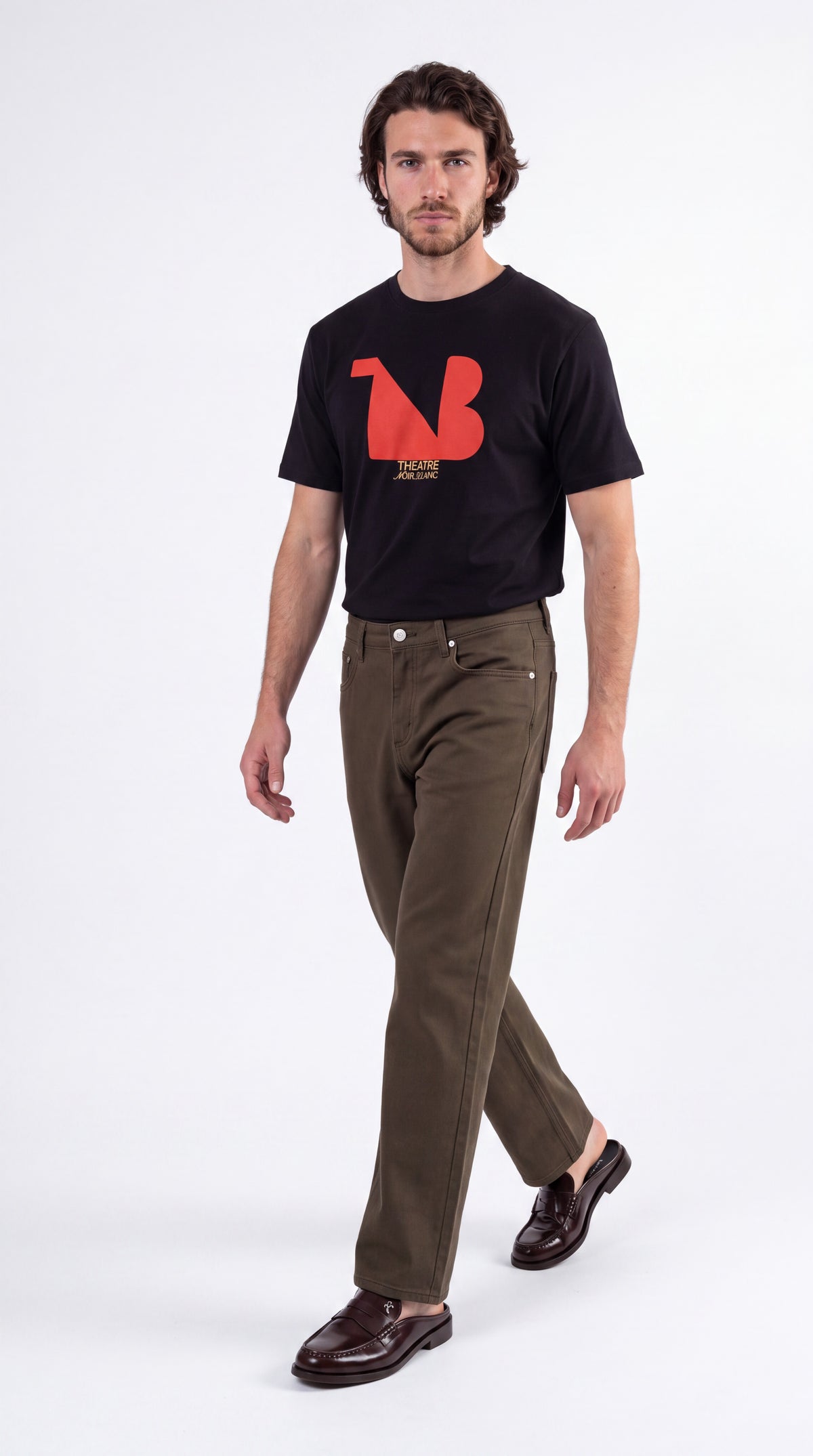 Unisex Seamless 100% Cotton Tee Red Logo