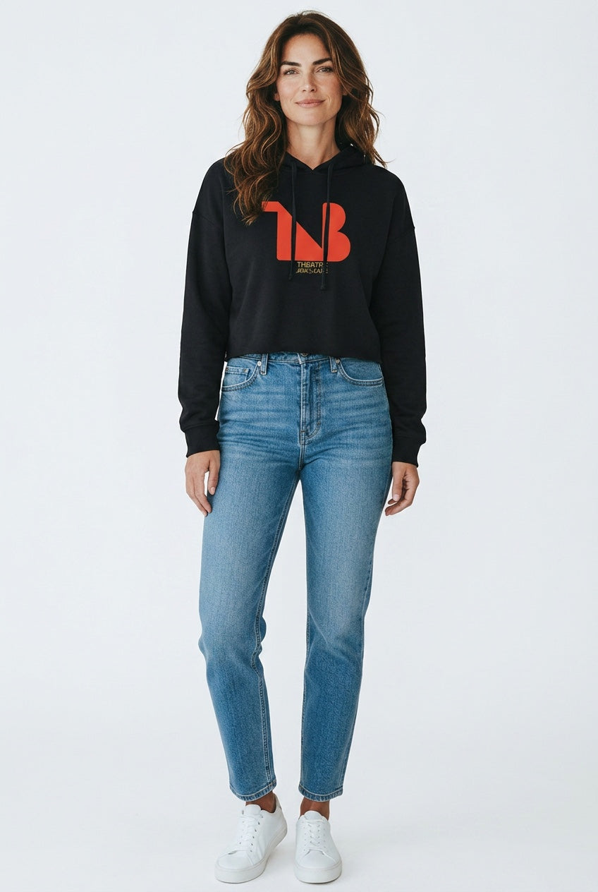 THEATRE NOIR BLANC Women's Signature Cropped Hoodie