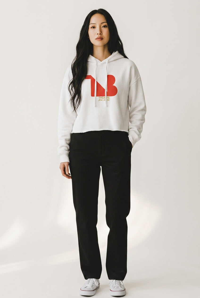 THEATRE NOIR BLANC Women's Signature Cropped Hoodie