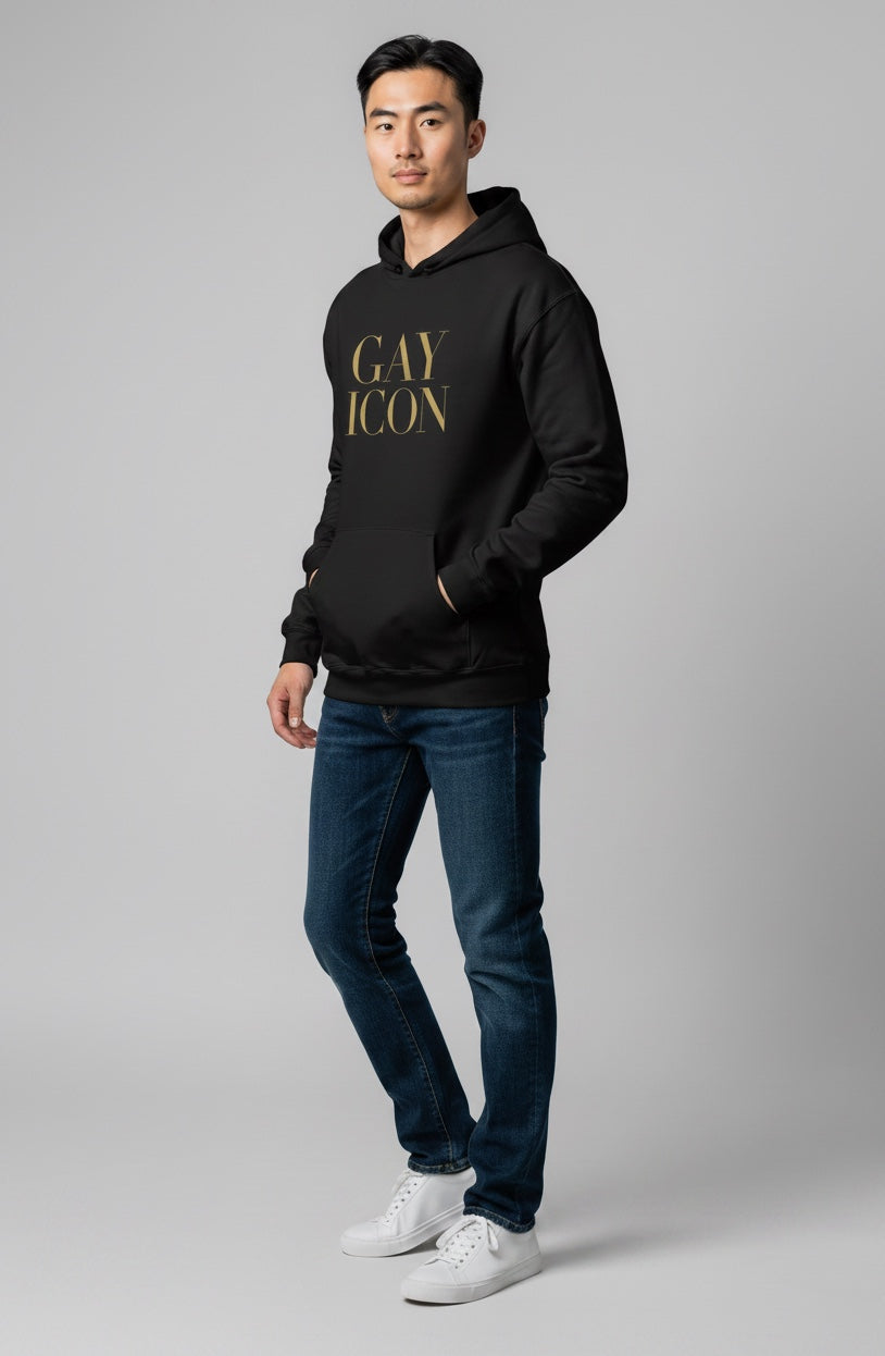 Bold LGBTQ+ Statement Hoodie | GAY ICON | GAY ICON COLLECTION