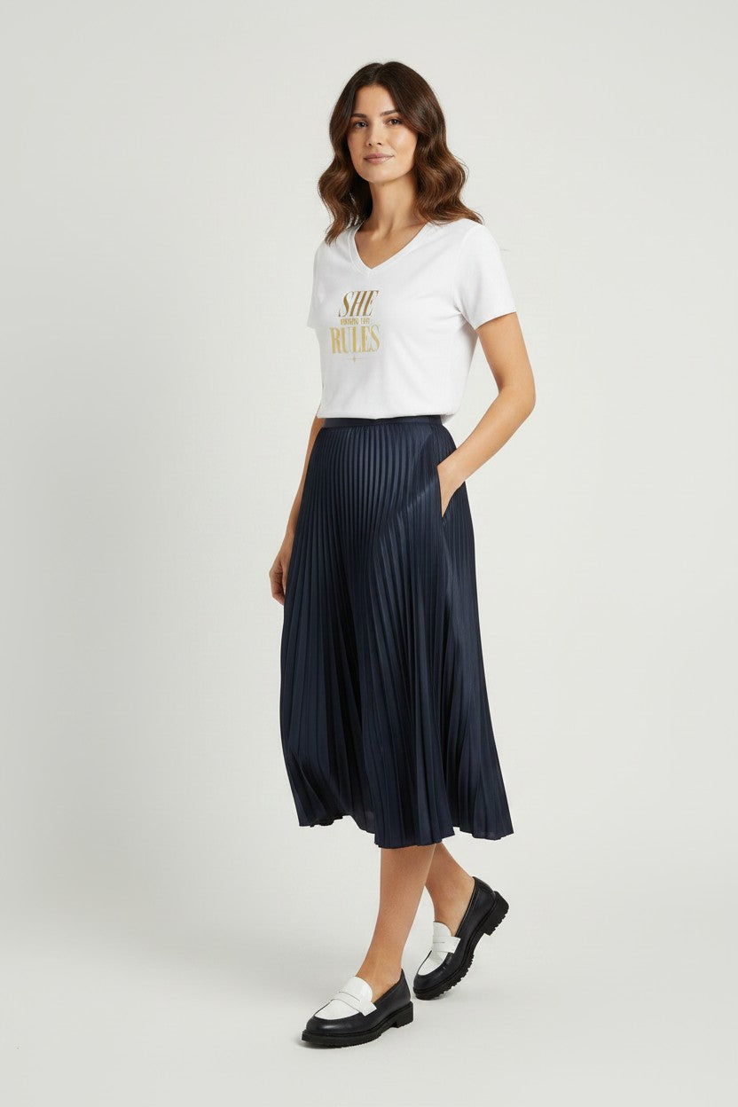 Women's V-Neck Tee Shirt | SHE WRITES THE RULES | CONVERSATION COLLECTION